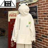 希杰狮王高级感青蛙薄款卫衣男春秋潮牌oversize国潮小众roora情侣装外套