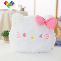 卡通可爱毛绒办公室靠垫抱枕椅子沙发汽车护腰加厚大号韩式腰枕 御蓝锦