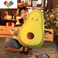 可爱网红牛油果毛绒玩具玩偶暖手抱枕可插手捂睡觉布娃娃超软公仔 御蓝锦