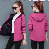 双面穿棉衣女冬季短款显瘦修身韩版加棉加厚外套女连帽保暖棉服女威珺