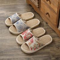 亚麻拖鞋女夏季居家室内四季布拖鞋软底棉麻情侣学生威珺