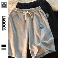 夏季2021港风运动直筒裤男女潮牌宽松休闲平角美式情侣短裤威珺