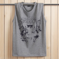 运动背心男士无袖T恤棉质健身肥佬打底袖宽肩夏季青年宽松型威珺