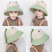儿童防晒帽男童夏季薄款太阳帽大帽檐透气渔夫帽春秋宝宝遮阳帽子威珺