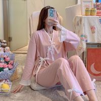 睡衣女春秋季日系和服长袖月子服性感甜美少女学生公主风家居服威珺