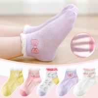 儿童袜子夏季女童薄款透气网眼袜中大童宝宝浅口短袜小孩船袜威珺