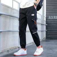 春夏季九分裤男薄款宽松百搭束脚休闲裤男生运动工装裤子大码潮流威珺