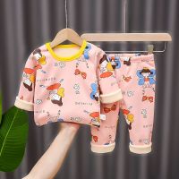 童装宝宝冬装加绒保暖内衣套装0-8岁男女童冬季加厚家居服威珺