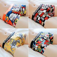 冰丝男士内裤男个性卡通平角裤夏季薄款透气舒适四角短裤潮男裤衩威珺