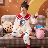 儿童睡衣女秋季小宝宝网红小女孩公主领韩版长袖家居服睡衣套装威珺