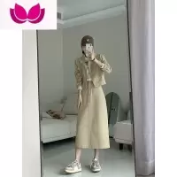 七斓早春季2023新款女装轻熟风港味学院风工装套装盐系轻熟套韩剧