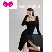 七斓2023吊带裙开衫套装女腰部褶皱开叉连衣裙叠穿长袖披肩潮