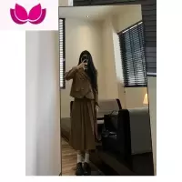 七斓日系学院风西装套装长裙女高中生甜酷校供感秋季学院风班服套