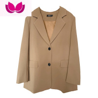 七斓大码休闲西装套装女高级感职业胖mm200西服外套裤子套