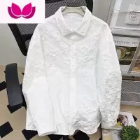 七斓日系提花长袖衬衫潮牌ins设计感痞帅外套男士宽松休闲衬衣