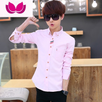 七斓13男孩14青少年15高初中学生16秋季男装17长袖衬衫18岁19衬衣服潮