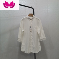 七斓男士纯色五分袖衬衫韩版潮流修身百搭半袖衬衣休闲短袖上衣