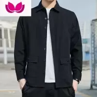 七斓工装衬衫男士秋季捡漏潮牌男装耐脏耐磨衬衣工作服外套上衣服