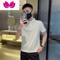 七斓社会小伙短袖T恤衬衫男2020夏季潮流精网红潮牌帅气polo衫体恤