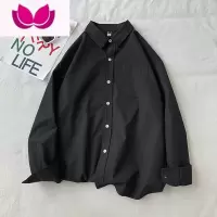 七斓工装质感衬衫男长袖夏季港风日系薄款高级感衬衣宽松休闲痞帅外套