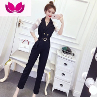 七斓时尚职业气质女范套装2023夏季新款女装洋气夜场性感显瘦套