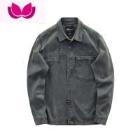 七斓700G衬衫外套男美式军事风复古工装加厚休闲上衣工装衬衣