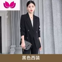 七斓橙色西装外套女韩版气质女范职业装时尚高级感炸街西服套装