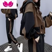 七斓套装女装2023新款洋气休闲时尚运动服气质名媛春装套