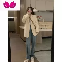 七斓高级感炸街小西装外套女2023新款气质白色西服套装设计感小众