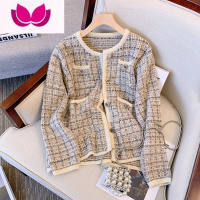 七斓早春大码法式桔梗名媛炸街奶系高级感小香风套装茶系穿搭配一整套