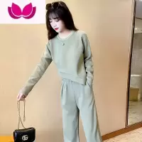 七斓时尚小香风套装chic时髦洋气减龄显瘦卫衣女休闲裤运动套