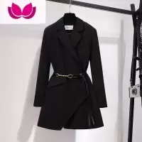 七斓大码女装春装休闲减龄时尚高级感西装外套胖妹妹显瘦洋气套装