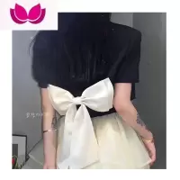 七斓小个子蝴蝶结西装短外套女小香风裙子吊带蓬蓬裙套装2023新款春装