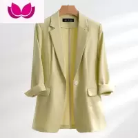 七斓网红西装外套女夏季新款ol薄款垂感气质休闲小个子职业小西服套装