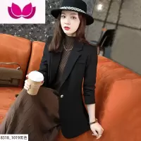 七斓黑色西装外套女小个子2023新款职业装气质女范休闲西服套装