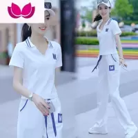 七斓2023夏新款女士运动服套装休闲时尚洋气时髦小个子短袖套