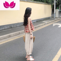 七斓2023夏季新款盐系炸街小个子显高穿搭套装女海边旅游小吊带套