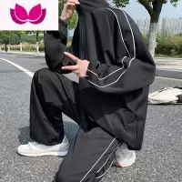 七斓ins运动休闲套装侣潮牌宽松卫衣帅气套韩版男女潮
