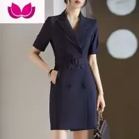 七斓高端西装连衣裙女夏季短袖薄款气质女范职业套装酒店经理工作服