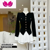 七斓毛针织衫外套女短款上衣早春新款2023年百搭芭蕾学院风套装