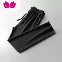 七斓灰色宽松运动卫裤男潮流休闲长裤子大码款百搭薄款