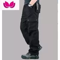 七斓包穿三年 耐磨工装长裤大码男裤工地干活休闲裤子肥佬裤多口袋裤