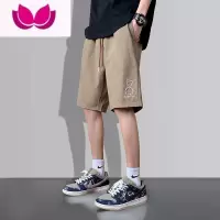 七斓短裤男士夏季薄款潮牌冰丝感速干五分中裤夏天男生运动沙滩裤衩子