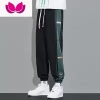 七斓夏季新款潮牌卫裤男士运动束脚潮流休闲长裤工装宽松百搭无铁裤子