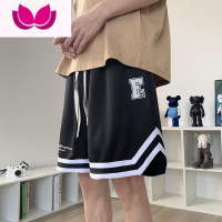 七斓运动短裤男潮牌夏季薄款五分马裤潮流外穿美式休闲裤子宽松篮球裤