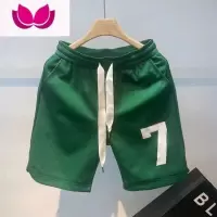 七斓夏季男士短裤薄款宽松网红超火休闲运动五分裤子弹力百搭沙滩裤男