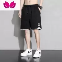 七斓短裤男款夏季中裤子冰丝薄款潮牌工装休闲运动沙滩男士五分裤