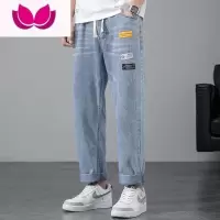 七斓工作服焊工裤子男耐磨耐脏防烫宽松电焊牛仔劳保裤子工人工地加厚