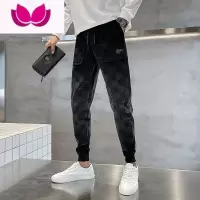 七斓牛仔裤男士修身小脚九分2023新款潮牌痞帅弹力工装休闲长裤