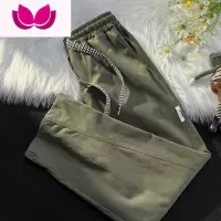 七斓日系工装裤男秋季港风潮牌ins潮流直筒宽松休闲简约阔腿长裤